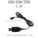 HUINA 350 550 570 EXCAVATOR Parts, 7.2V USB Charger, 1/12 2.4Ghz