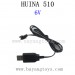HUINA 510 EXCAVATOR Parts, 6V USB Charger, 1/12 2.4Ghz